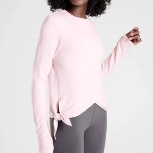 Athleta - Nirvana Side Tie Long Sleeve Top in Pink